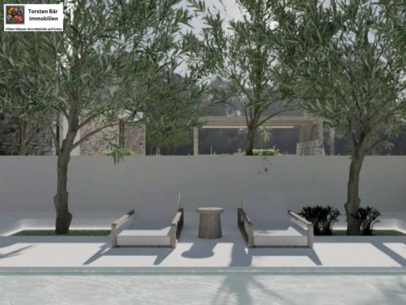 Drapanos Kreta, Drapanos Villenprojekt mit privatem Pool und Blick auf die weißen Berge Haus kaufen